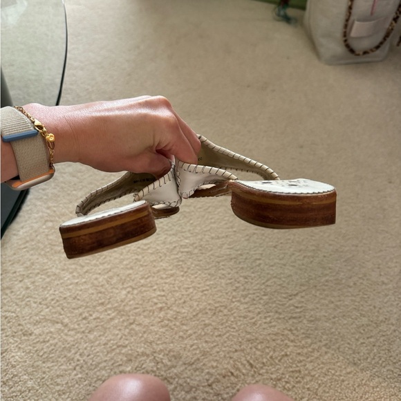 Jack Rogers Original Slip on Sandals in White - Women’s Size 8 - Picture 3 of 4